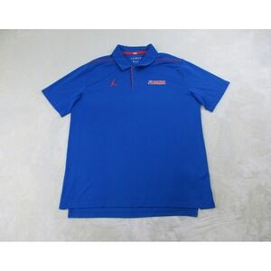 Florida Gators Polo Shirt Mens Extra Large Blue‎ Nike Jordan UF Football NCAA*
